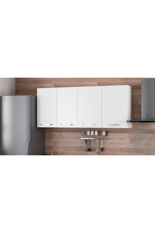 Minar 170 Cm Mutfak Dolabı Beyaz 170-B2-Üst Modül Beyaz