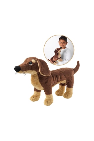 İkea Smaslug Yumuşak Peluş Oyuncak Köpek 44 Cm Kahverengi