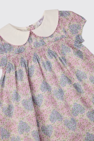 Panço Liberty Kumaş Çiçek Desenli Yenidoğan Elbise Mor 5621GN26002