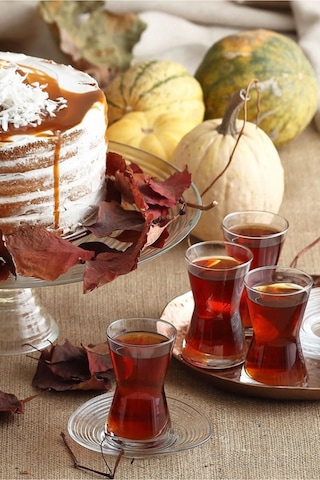 Lav Derin Cam Çay Bardağı 6 Kişilik 140 ml