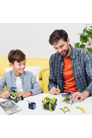 Acelife 12sı1 Arada Güneş Enerjili Robot Kiti, 8-12+ Yaş Çocuklar Için Dıy Yapı Oyuncağı, Stem Eğitim Seti Eğitici Oyuncaklar Standart