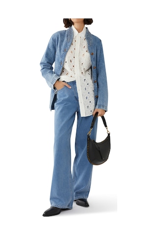 Remain Birger Christensen Cocoon Yüksek Bel Kot Pantolon Mavi