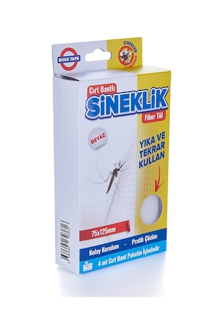 Pencere Cam Sineklik 75X125Mm Cırt Bantlı