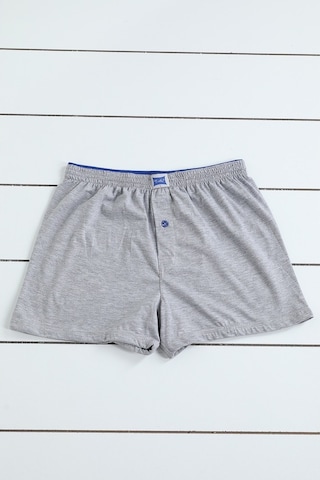 Tutku 0117 Penye Düğmeli Düz Erkek Boxer 6'lı