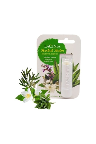 Lacinia Lip Balm Çayağacı ve Adaçayı Yağlı Dudak Koruyucu
