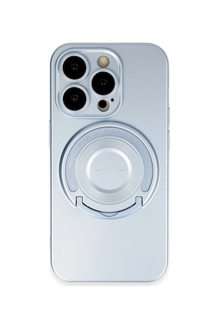 Apple iPhone Uyumlu 14 Pro Kılıf Lukka Magneticsafe Kapak - Sierra Blue Düz Renkli