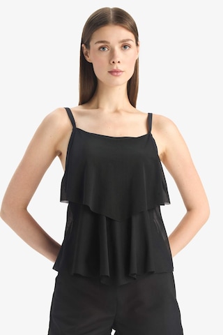 Defacto Regular Fit Tül Tankini-fall İn Love E3293ax25smbk81 Siyah