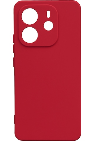 Effox Redmi Note 14 4g Kılıf Biye Silikon - Kırmızı Kirmizi