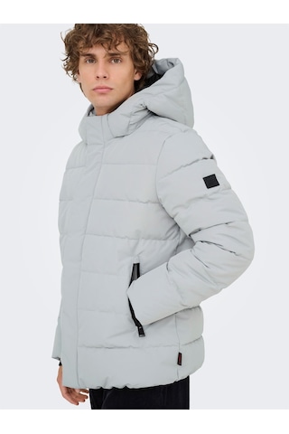 Only & Sons Onscayson Puffa Otw Noos Erkek Gri Mont - 22019598