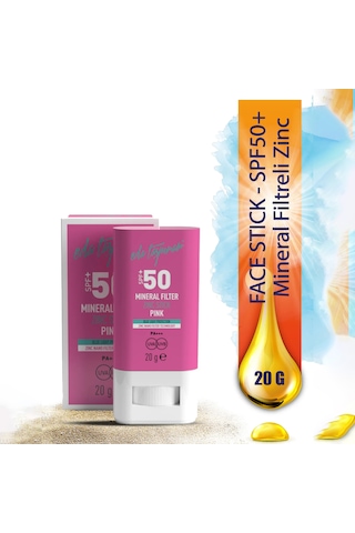 Eda Taşpınar Mineral Filtreli Pink Zinc Stick Güneş Kremi SPF50+ 20 G