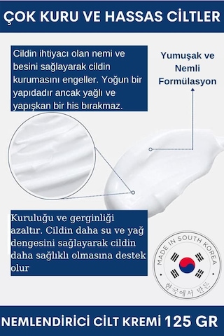Dermal Dr+ Medm Facial Remedy Kuru ve Hassas Ciltler İçin Nemlendirici Yüz Kremi 125 G