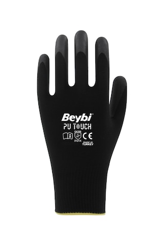 Beybi Pu Touch Polyester Örgü Pu Kaplı Iş Eldiveni 12 Çift