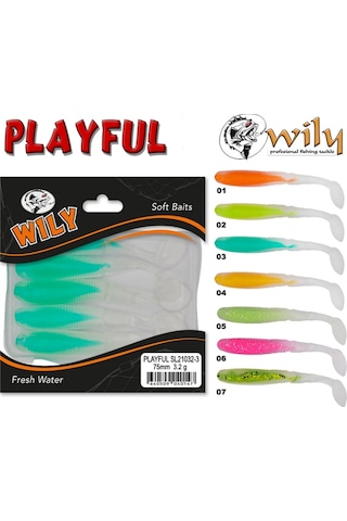 Wily Playful Silikon Yem 7.5 Cm 3.2 Gr - 07