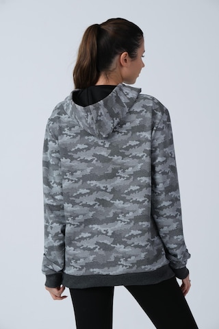 Alexander Gardi Alexandergardı Kamuflaj Desenli Kapüşonlu Sweatshirt E21-72101 Gri