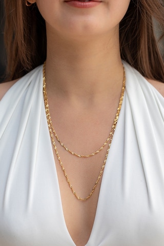 14 Ayar Altın Singapur Zincir Kolye 2.30 Mm