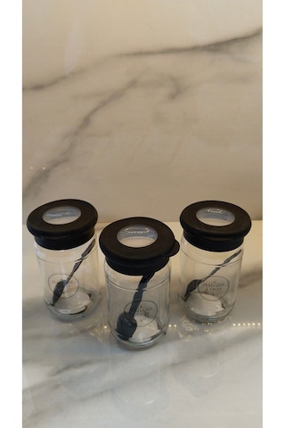 Mc 3 Lü Baharatlık Seti Cam Kavanoz 600ml