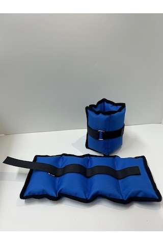 Me&ra Sport 1 Kg X 2 Adet El Ayak Bilek Ağırlık Seti Kum Ağırlık Torbası mavi