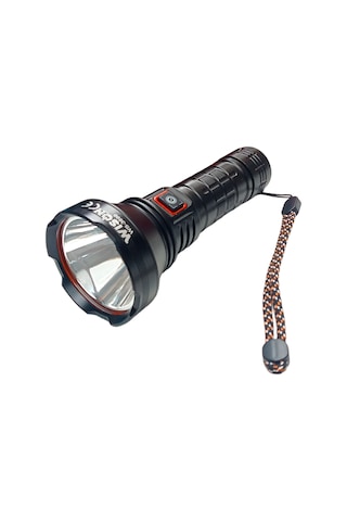 Wison Ws-3899 50w Uzun Menzilli El Feneri Süper Parlak Beyaz Laze Siyah