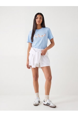 LTB Basic Beli Lastikli Beyaz Şort