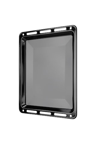 Ankastre Emaye Fırın Tepsisi 46,0x36,5x3cm Bosch Siemens Beko Arçelik Vestel Profilo Uyumlu Siyah Renk Diğer