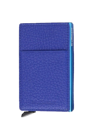 Walsmart Pocket Flotur Akıllı Mekanizmalı Deri Cüzdan Mavi