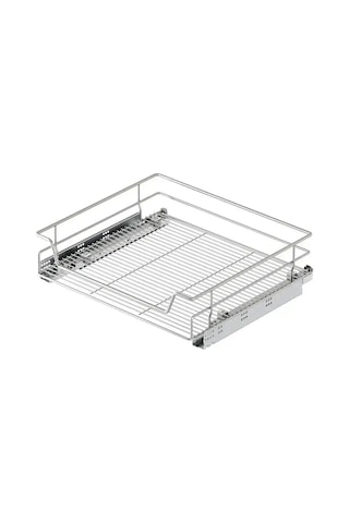 Starax Bağımsız Çift Açılım Gizli Raylı Çekmece Frenli Krom Modül 40cm S-2332-c