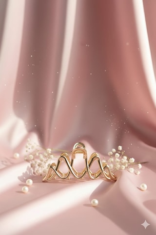 Mandal Modelli Metal Toka, Metal Klipsli Mandal Toka Altın