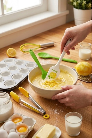 Silikon Limon Beşli Mutfak Seti Çok Renkli