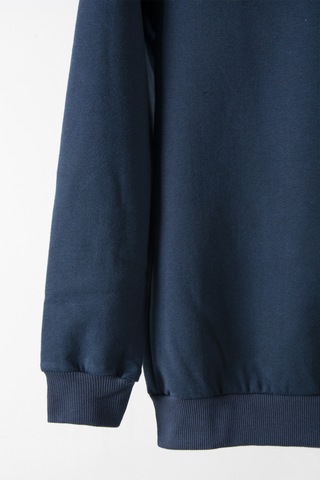 Terapi Men Erkek Lacivert Bisiklet Yaka Basic Düz Sweatshirt Lacivert