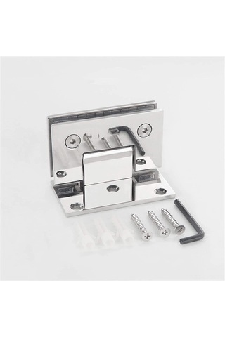 Maiyame Paslanmaz Çelik 304 Kalite Banyo Kapısı Menteşesi, 90 Derece Katlanır, Parlak Yüzey, Dayanıklı Ve Modern Tasarım