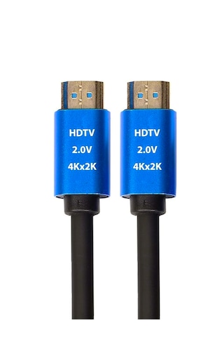 5 Metre 4k Ultra Hd 2.0v Alüminyum Başlık Altın Uçlu Hdmi Kablo