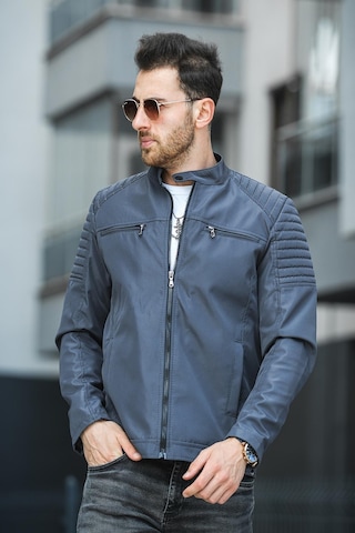 Oksit Abuja Slim Fit Fermuar Detaylı Dik Yaka Su İtici Erkek Mevsimlik Mont 001
