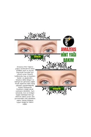 Amazeus Hint Yağı %100 Saf Ve Doğal Besleyici Etki 50 Ml / 1.7 Fl Oz 20 ML