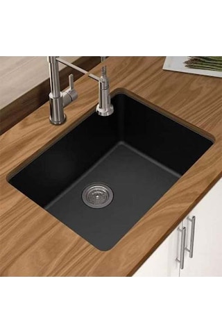 Noka Design Tezgah Altı Granit Eviye Siyah