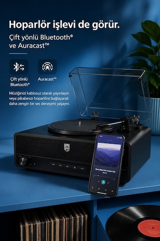 Philips Tav3000b/10 Bluetooth Retro Pikap