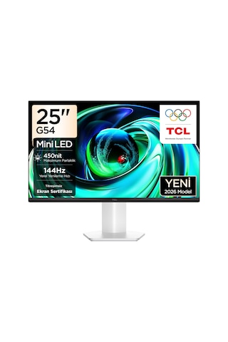 TCL 25G54 Ofis Ve Çalışma Monitörü 24.5" 144hz Fhd Mini Led Ips Panel Ev Ve İş Ekranı Hdmı+vga