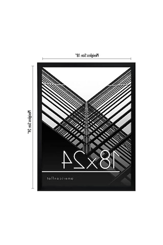 18x24 Cm Pleksiglaslı Siyah Poster Çerçevesi, İnce Kenarlık