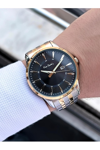 Pierre Cardin Çelik Kordon Takvimli Özel Kadran 3 Atm Suya Dayanıklı Erkek Kol Saati Epc.800211.f105