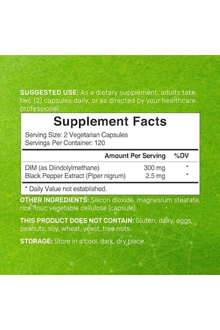 Dım With Black Pepper Extract 300mg, 240 Kapsül Usa Menşei- Dmmedicine'den
