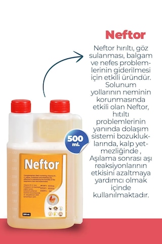 Munich Vet 2'li Set Farmatom Vitamin 1 L + Neftor Hırıltı 500 ML
