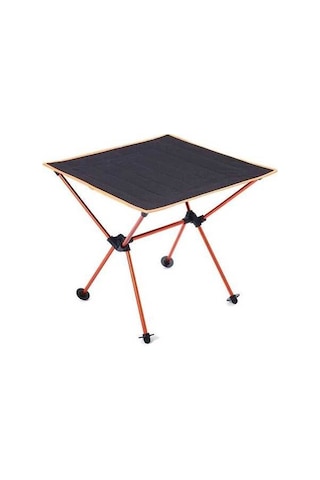 Dancemonkey Açık Kamp Taşınabilir Hafif Katlanır Masa Oxford Kumaş Alüminyum Piknik Masası Turuncu Turuncu