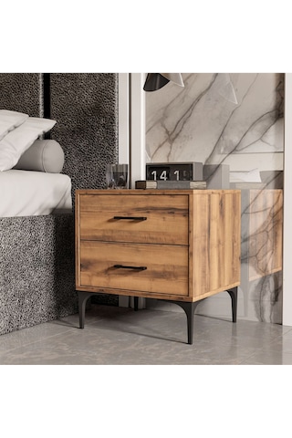 3670 Zen 2 Çekmeceli Ayaklı Komodin Hat Rengi