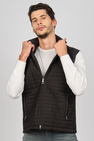 Daynax Erkek Içi Kürklü Cep Detaylı Yelek 492908 Siyah Siyah