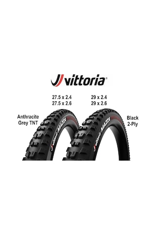 Vittoria Mazza 29x2.60 Tnt Tlr G2.0 Dış Lastik Antrasit/siyah 11a00232