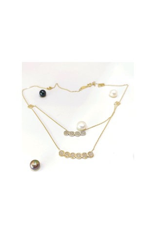 Altın Ürünler İkili Kolye 14 Ayar