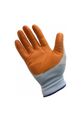 12 Adet L-xxl Genel Maksatlı Nitril Koruyucu İş Eldiveni Sarı