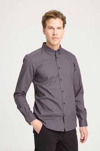 Wrangler Lee Regular Fit Normal Kesim Pamuk Antrasit Gömlek W5A3BM003 Antrasit