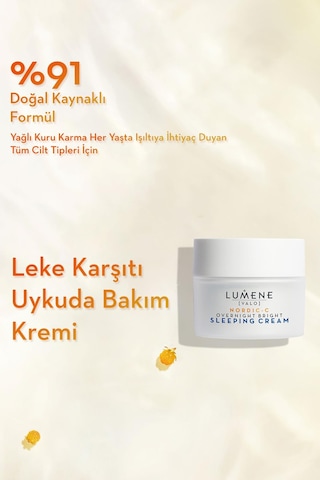 Lumene Overnight Bright Sleeping Aydınlatıcı & Leke Karşıtı Bakım Kremi 50 ML