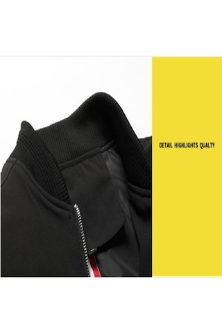 Pasifix Erkek Fermuarlı Ceket Hip Hop İnce Fit Ceket 001