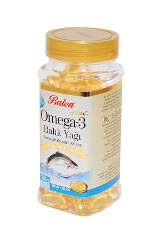 Balen Plus+ Omega-3 Balık Yağı Yumuşak 100 Kapsül 1380 MG